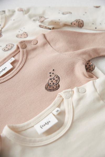 Gerippte Longsleeve - Cute Cookie 68